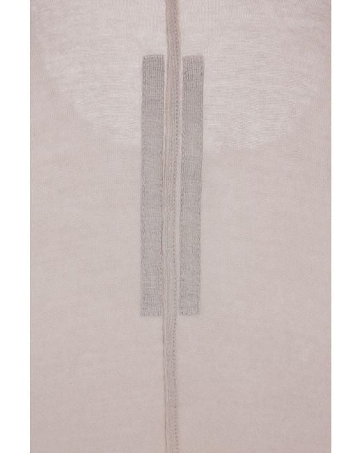 Rick Owens White Racerback Zipped Maxi Dress
