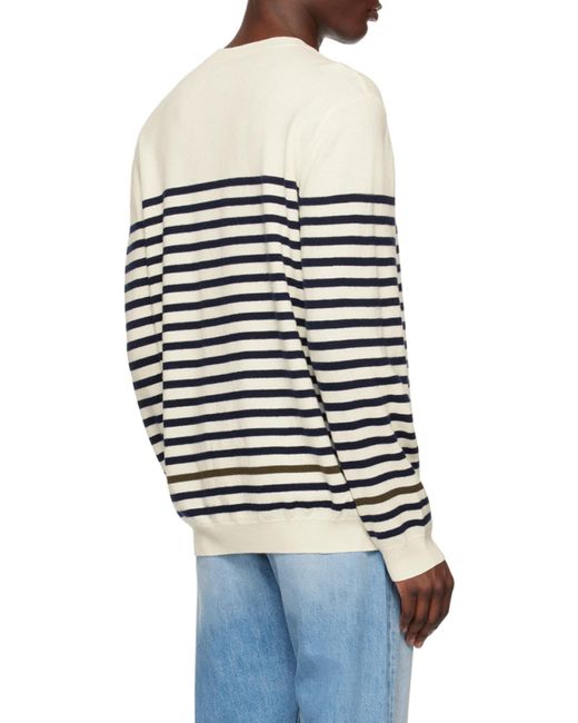 A.P.C. White Matthew Sweater for men