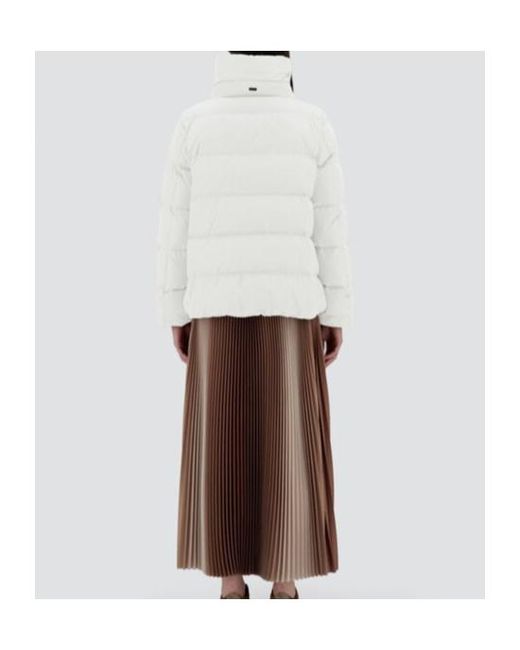 Herno White 'Satin Cape' Jacket