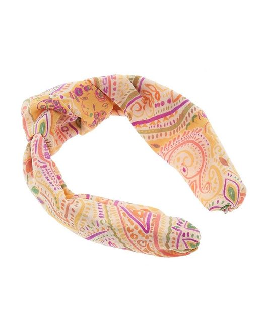Etro Pink Pattern Printed Hair Accessories