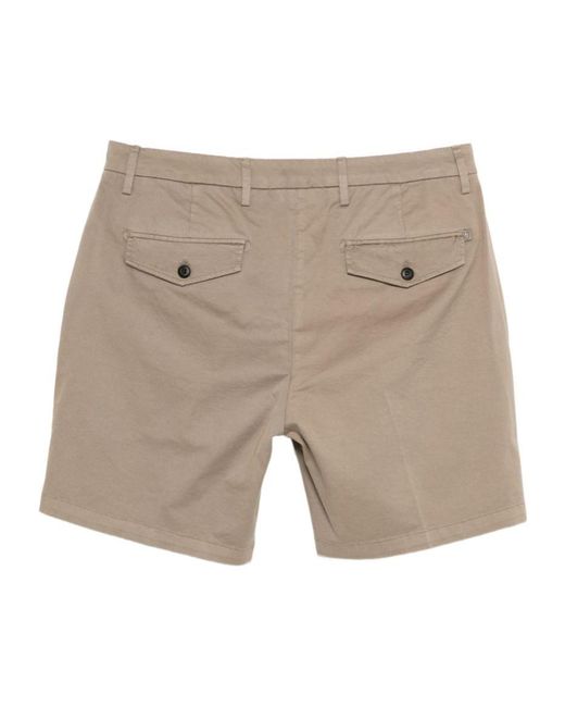 Dondup Natural Buttoned Flap-Pockets Shorts for men