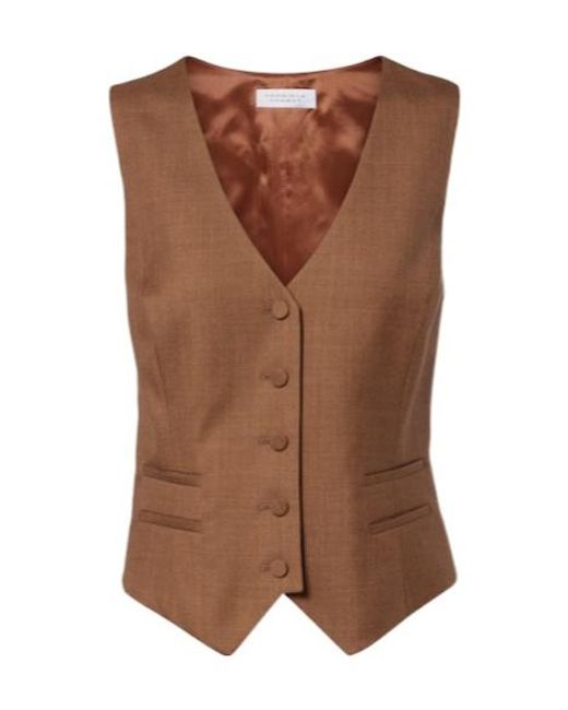 Gabriela Hearst Brown Coleridge Wool And Silk Vest
