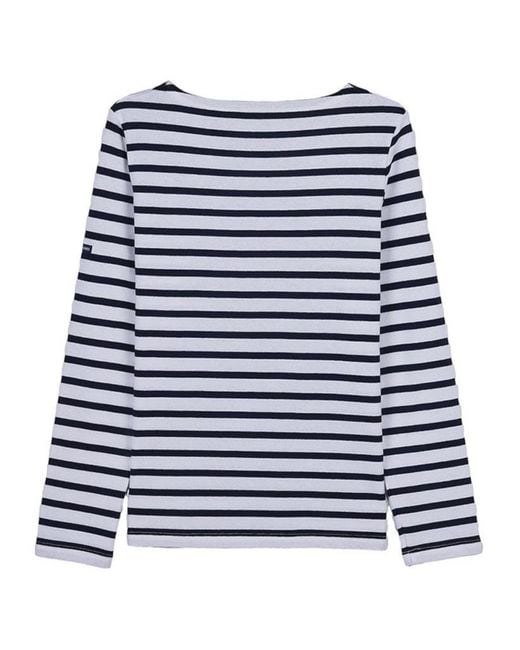 Saint James Blue Striped T-Shirt