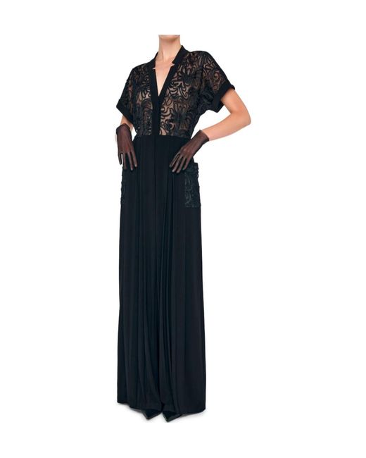 Norma Kamali Blue Geralyn Short-Sleeves Jumpsuit