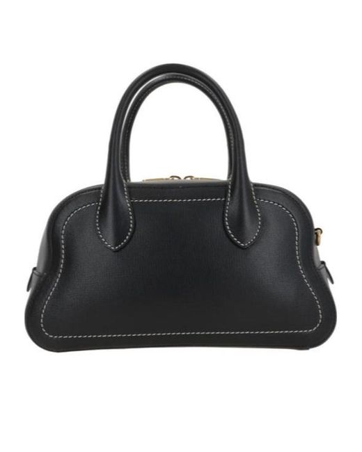 Bally Black Top Handle Tote Bag
