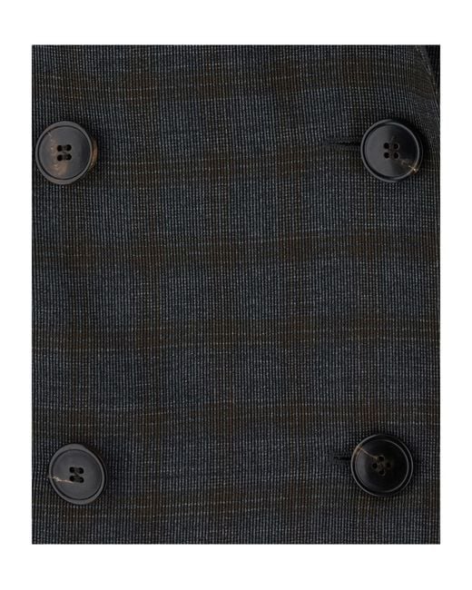 Dries Van Noten Black Double-Breasted Blazer