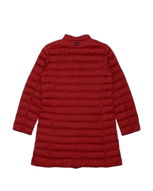 Weekend by Maxmara Red Logo Quilted Down Jacket