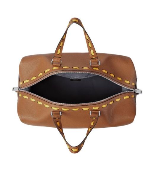 Fendi Brown Lui 45 Duffle Bag for men