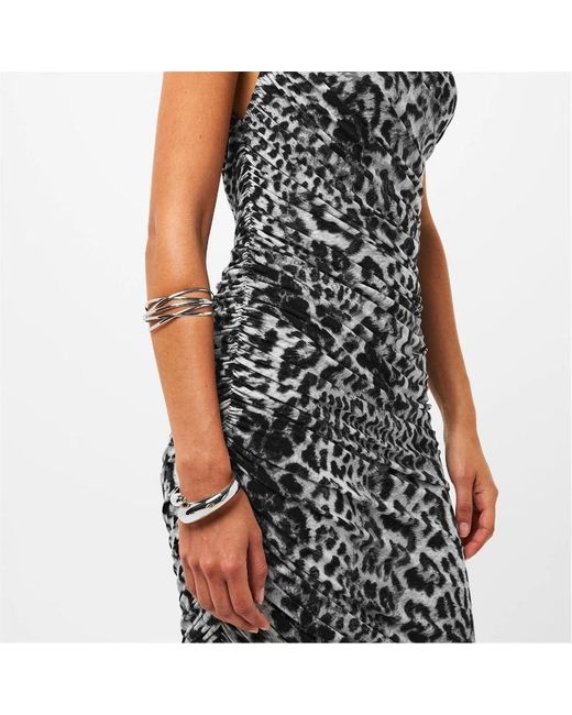 Norma Kamali White One Shoulder Dress
