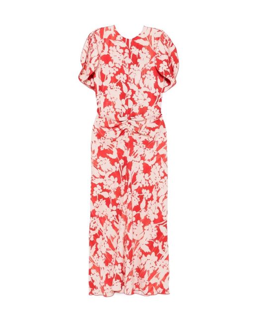 Victoria Beckham Red Midi Dresses