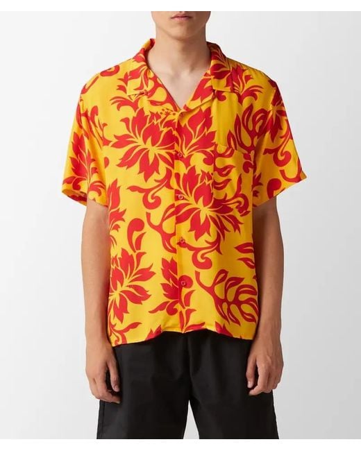 ERL Orange Short-Sleeved Shirt for men