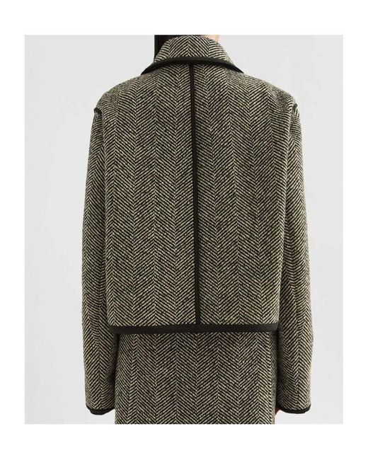 Jil Sander Green Wool Tweed Jacket