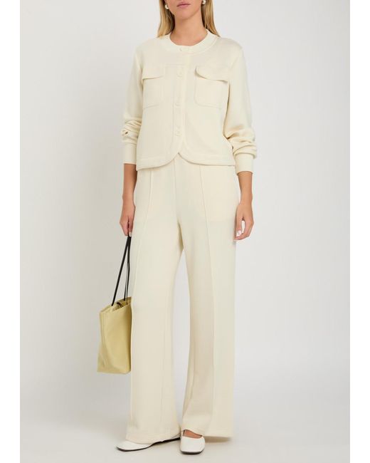 Varley White Comfortable Knit Cardigan