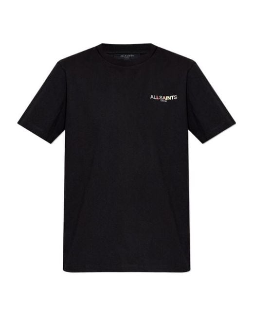 AllSaints Black Blaze Logo T-Shirts