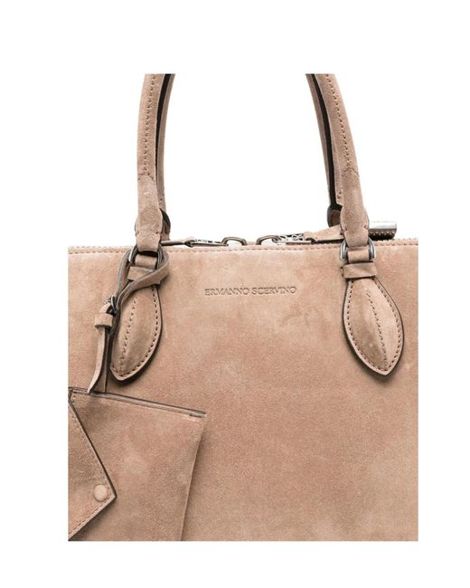 Ermanno Scervino Natural Double Handle Tote Bag