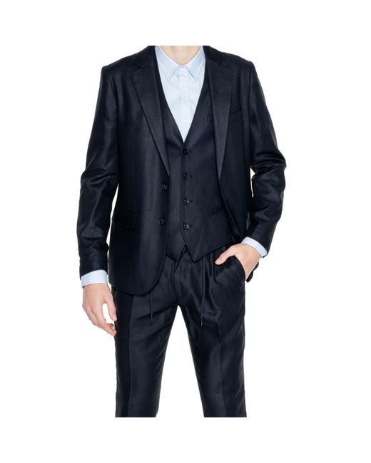 Antony Morato Black Single-Breasted Suit Jacket for men