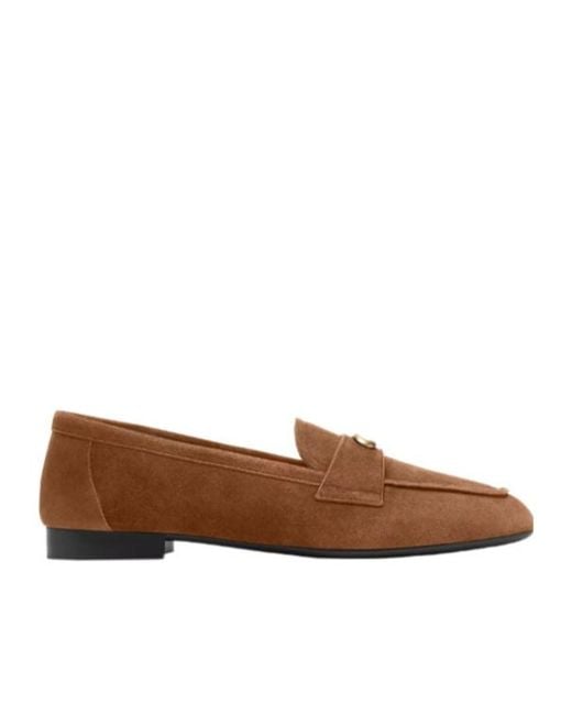 COACH Brown Penny-Strap Loafers