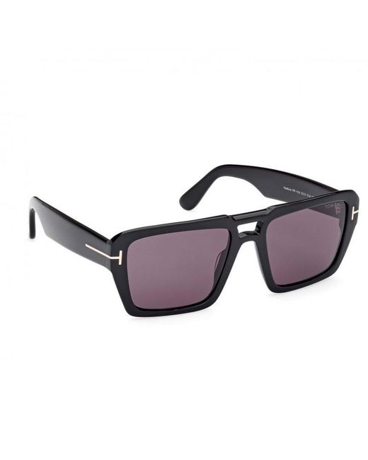 Tom Ford Purple Logo Sunglasses for men