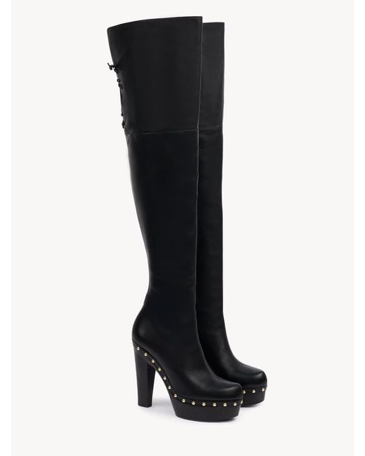 Chloé Brown Lola Over-The-Knee Boot