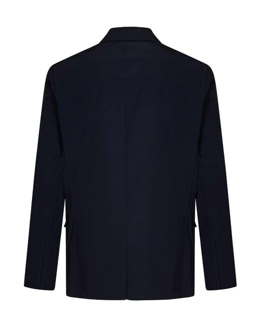 Herno Blue Single-Breasted Blazer for men