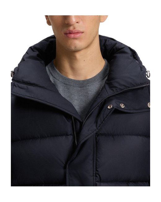 Boss Blue Solid Color Down Jacket for men
