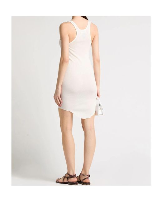 Isabel Marant Gray Ivory Midi Dress Cotton