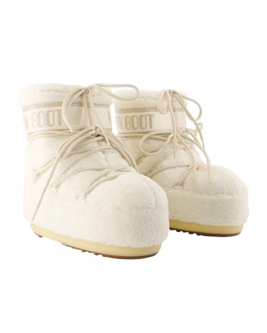 Moon Boot Natural Drawstring Low Boots