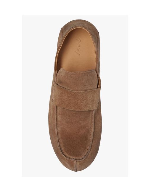 Marsèll Brown Marsèll Round-Toe Slip-On Loafers for men