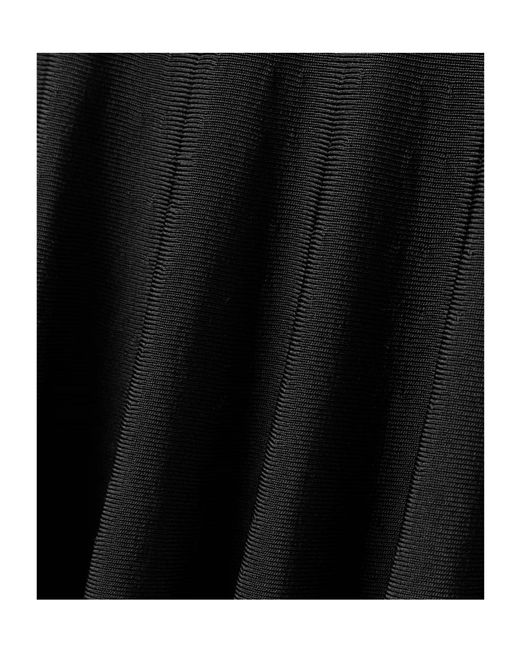 Khaite Black Genesis Off-The-Shoulder Knit Maxi Dress