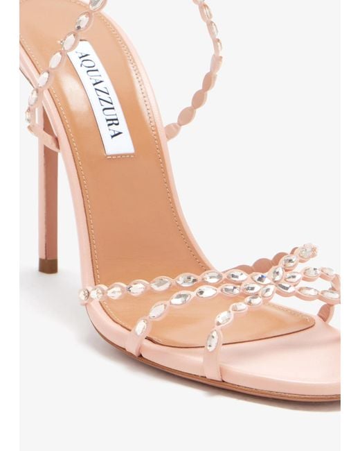 Aquazzura Pink Love Struck 105 Sandals