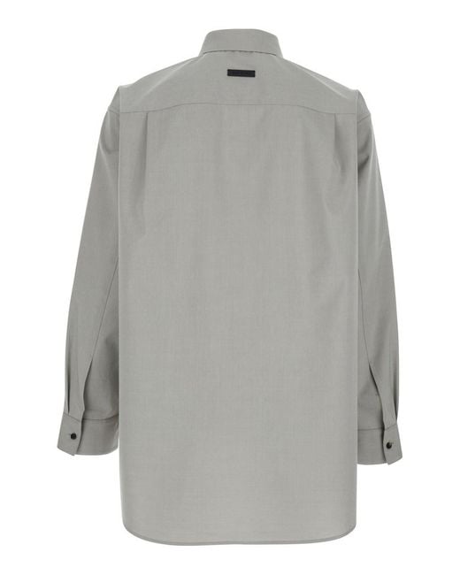 Fear Of God Gray Long Sleeve Shirt for men