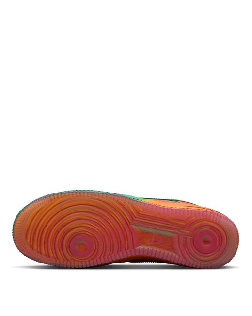 Nike Green Air Force 1 Heatmap for men