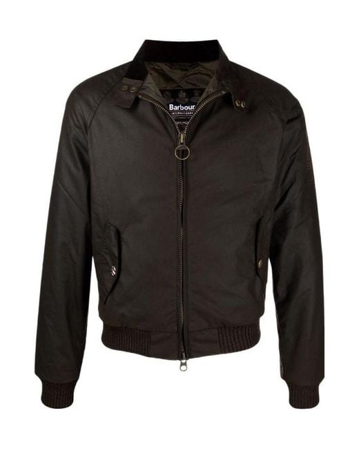 Barbour Black Bomber Jackets for men