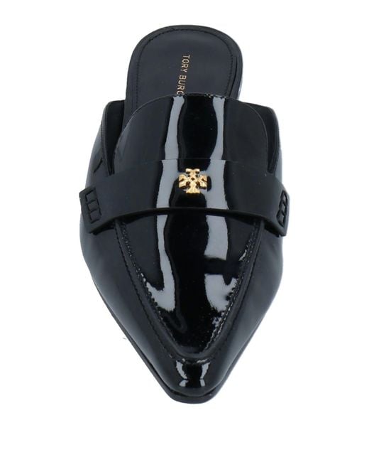 Tory Burch Black Closed-Toe Slippers