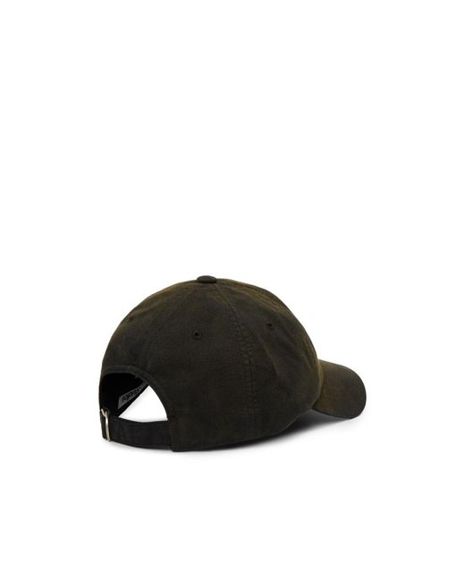 Acne Black Darktoned Cotton Baseball Cap for men