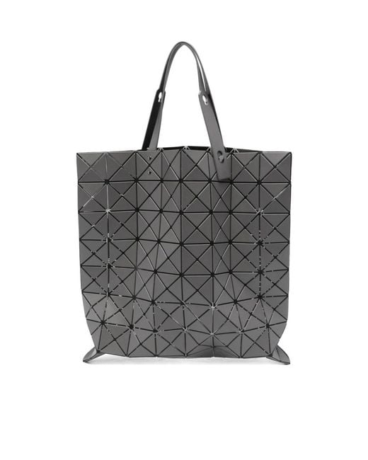 Issey Miyake Gray Geometric Tote Bag