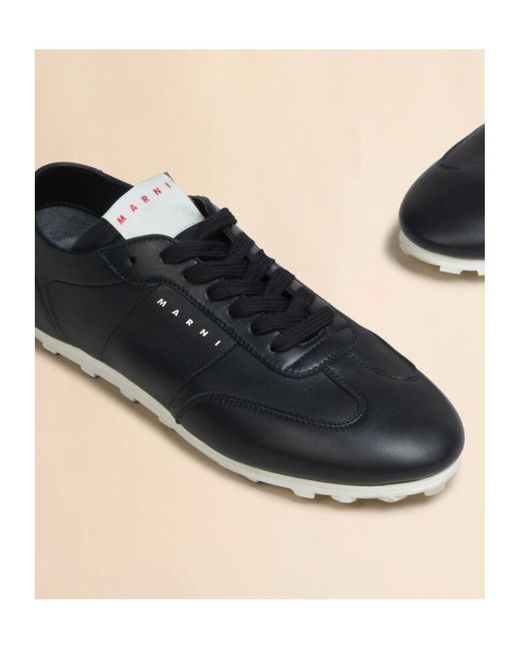 Marni Black Softy Soccer Sneakers
