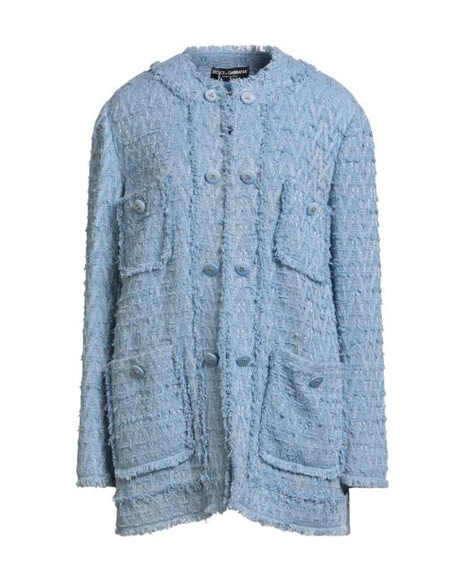 Dolce & Gabbana Blue Solid Color Jackets