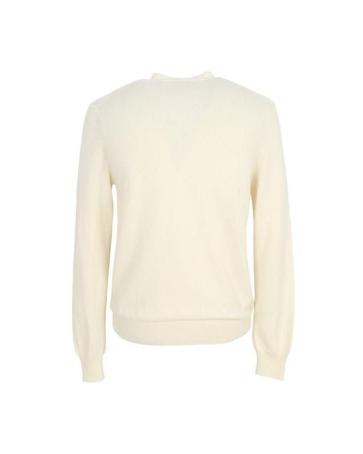 COMME DES GARÇONS PLAY White Long-Sleeve Knit Cardigan for men