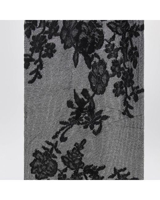 Valentino Blue Embroidered High-Rise Tights