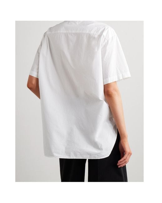 Nili Lotan White Alban Button-Down Shirt