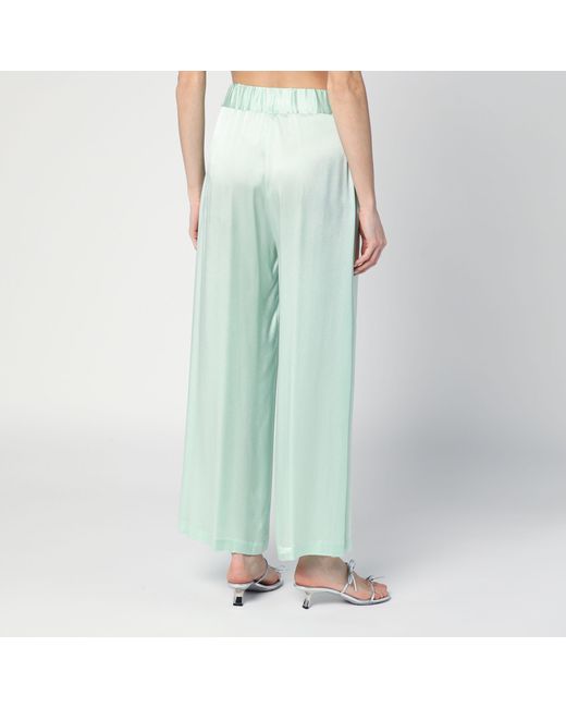 Semicouture Green Elastic Waist Casual Pants