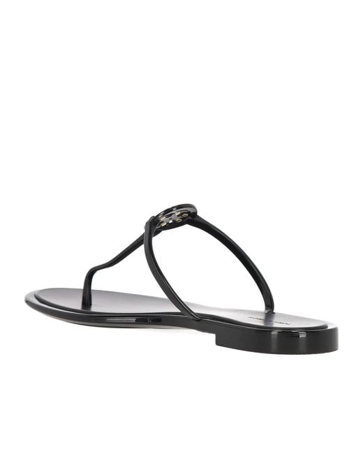 Tory Burch Brown Mini Miller Jelly Sandals