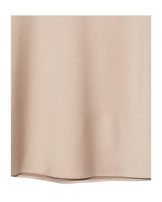 D.exterior Natural Slit Midi Skirt