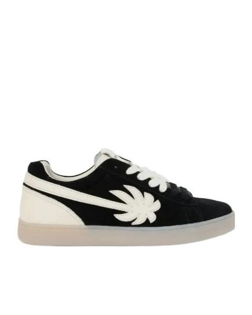 Palm Angels Black Palm Tennis Lace-Up Sneakers for men