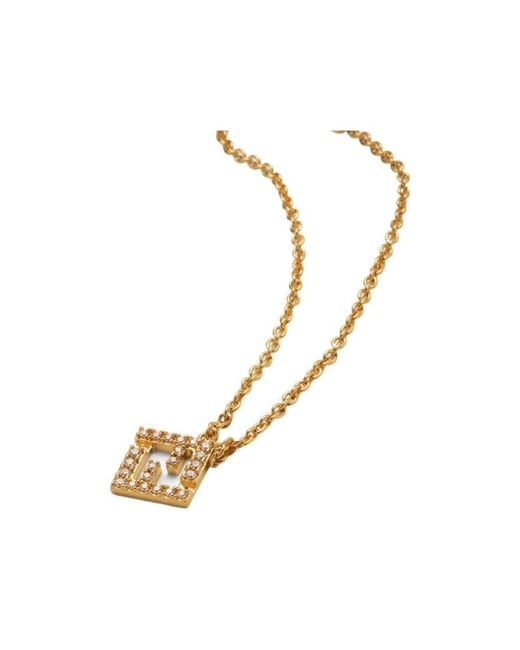 Fendi Metallic Forever Necklace