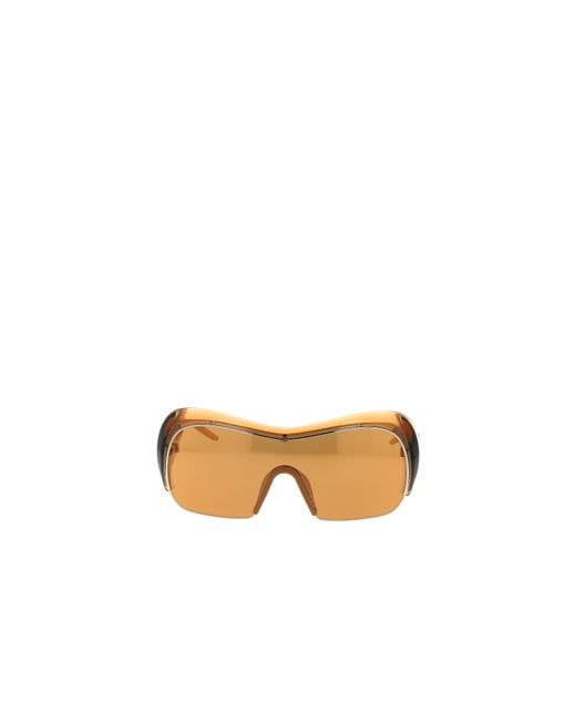 Givenchy Metallic Eyewear Shield Wraparound Sunglasses