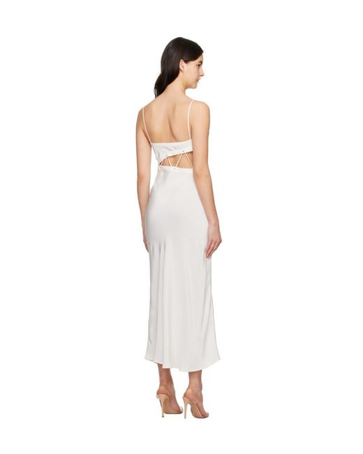 Christopher Esber White Disconnect Hollow Dress