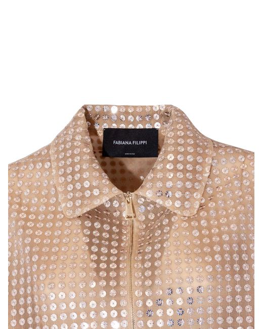 Fabiana Filippi Natural Zipped Jacket