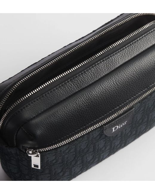 Dior Black Rider Zipped Messenger Bag for men